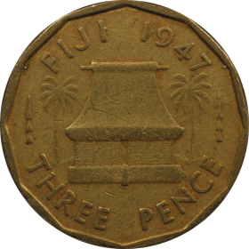 3 pensy 1947 fiji a